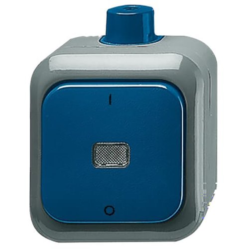 B&J 2 polig schak opb ip66 blauw/grijs 2601/2 wdi - 9paa00000164879 - 3131460