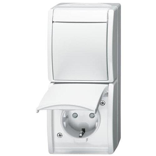 ABB Busch-Jaeger combinatie ra kv wis opb IP44 o-alpin - 9paa00000164909 - 20088235