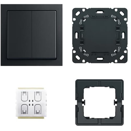ABB Busch-Jaeger FoH-schakelaarset Future mat zwart 3 sets - 9paa00000166067 - 20090881