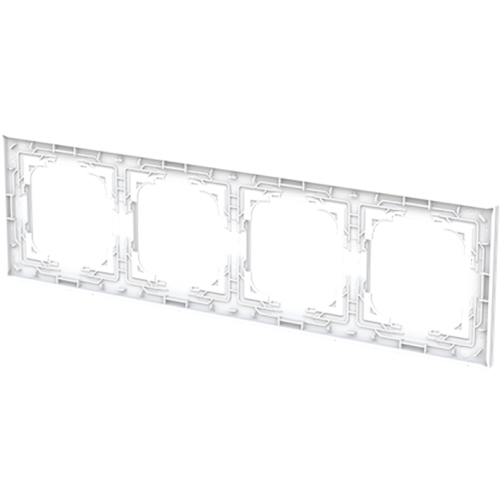ABB Busch-Jaeger afdekraam 4v art-matwit - 9paa00000167427 - 20089714