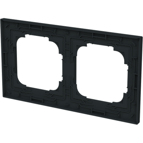 ABB Busch-Jaeger afdekraam 2v art-matzwart - 9paa00000167432 - 20089709