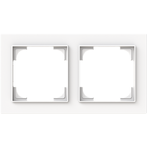 ABB Busch-Jaeger afdekraam 2v art-matwit - 9paa00000167455 - 20089708