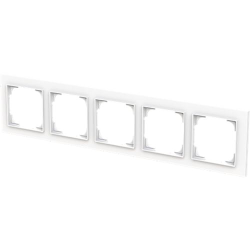 ABB Busch-Jaeger afdekraam 5v art-matwit - 9paa00000167457 - 20089717