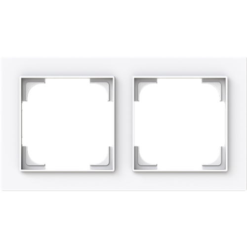 ABB Busch-Jaeger afdekraam 2v art-wit - 9paa00000167473 - 20089707