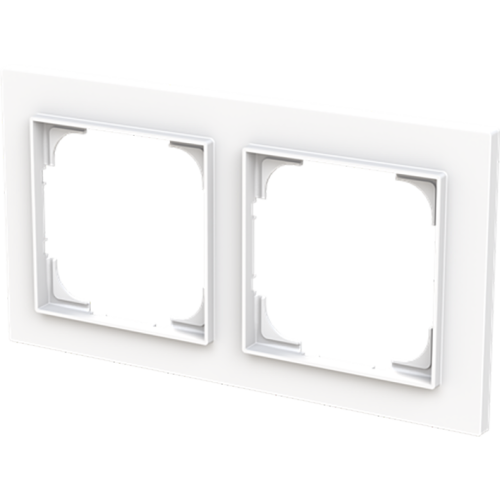 ABB Busch-Jaeger afdekraam 2v art-matwit - 9paa00000167550 - 20089708