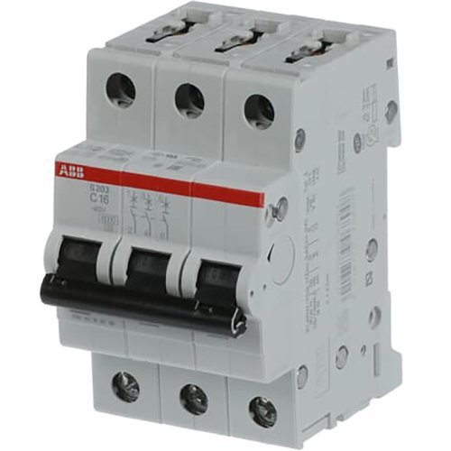 ABB automaat 3p c16 6ka S203-C16 - 9paa00000167682 - 8024560