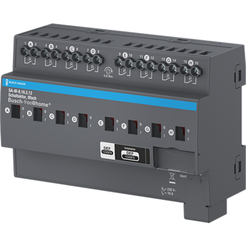 ABB Busch-Jaeger SA-M-8.16.2.12 Schakelactor,8-voudig,16A ,MDRC - 9paa00000168400 - 20087943