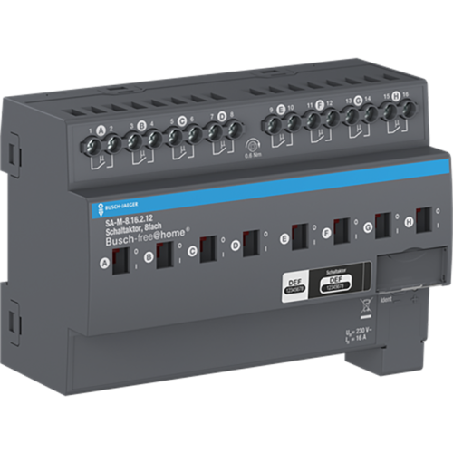 ABB Busch-Jaeger SA-M-8.16.2.12 Schakelactor,8-voudig,16A ,MDRC - 9paa00000168402 - 20087943