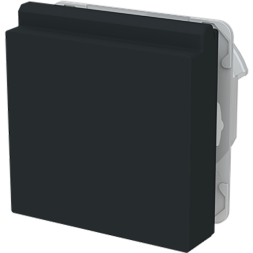 ABB Busch-Jaeger tussenring klapdeksel SI-B art-matzwart - 9paa00000171603 - 20088597