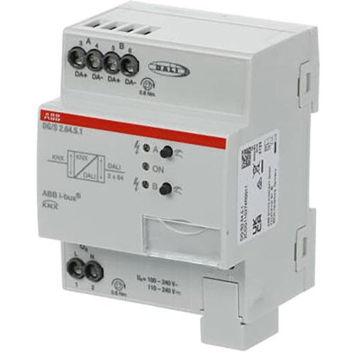 ABB Busch-Jaeger DALI Gateway Colour, KNX 2 voudig, 2x 64 ballasten - 9paa00000173758 - 20087882