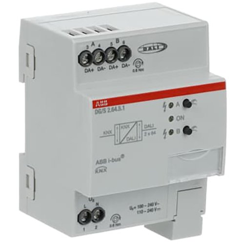 ABB Busch-Jaeger DALI Gateway Colour, KNX 2 voudig, 2x 64 ballasten - 9paa00000173759 - 20087882