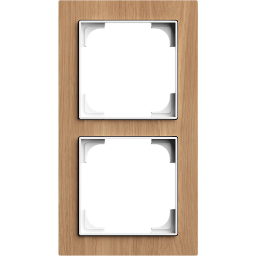 ABB Busch-Jaeger afdekraam 2v art-hout eiken - 9paa00000174881 - 20089730