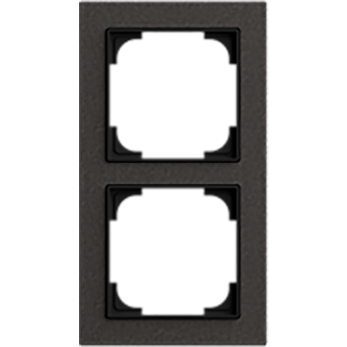 ABB Busch-Jaeger afdekraam 2v art-papier zwart - 9paa00000174891 - 20089740