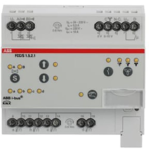 ABB Busch-Jaeger Fan Coil Controller ClimaEco KNX PWM, 0-10V, handbediening, MDRC - 9paa00000175448 - 20087850