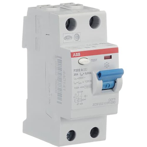 ABB Componenten Aardlekschakelaar 2p 25 A, 30mA - 9paa00000185626 - 20123932