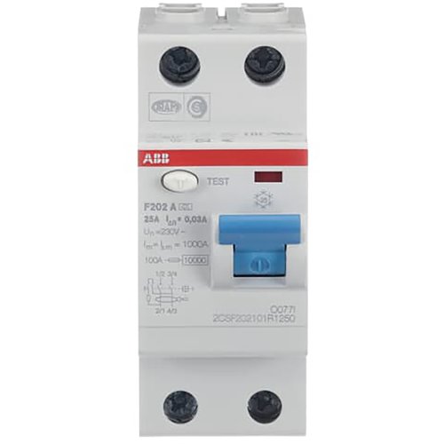 ABB Componenten Aardlekschakelaar 2p 25 A, 30mA - 9paa00000185713 - 20123932