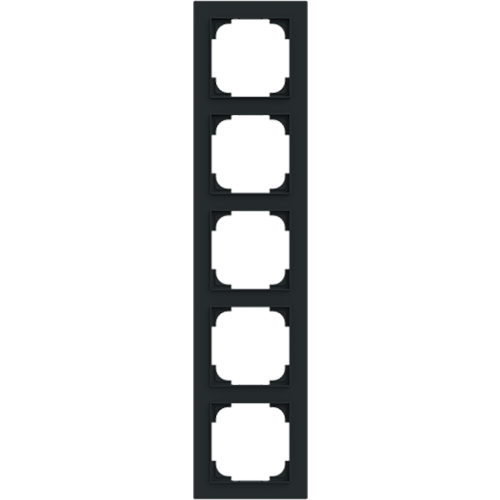 ABB Busch-Jaeger afdekraam 5v art-matzwart - 9paa00000185753 - 20089718