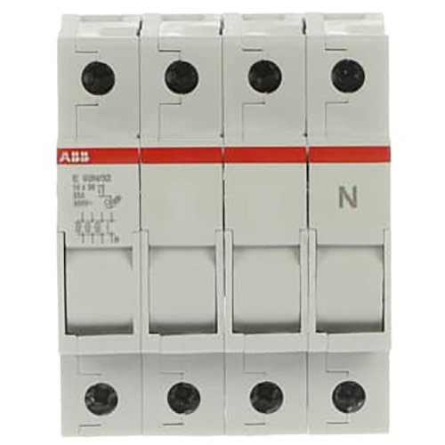 ABB Componenten Zekeringhouder, 3p+n max 32A, voor 10,3x38mm fuse - 9paa00000195713 - 20124361