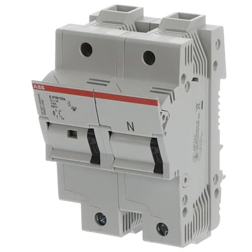 ABB Componenten Zekeringhouder voor 22 x 58mm zekeringen 1 polig + N, max 100A + indic - 9paa00000195720 - 20124368