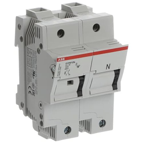 ABB Componenten Zekeringhouder voor 22 x 58mm zekeringen 1 polig + N, max 100A + indic - 9paa00000195721 - 20124368