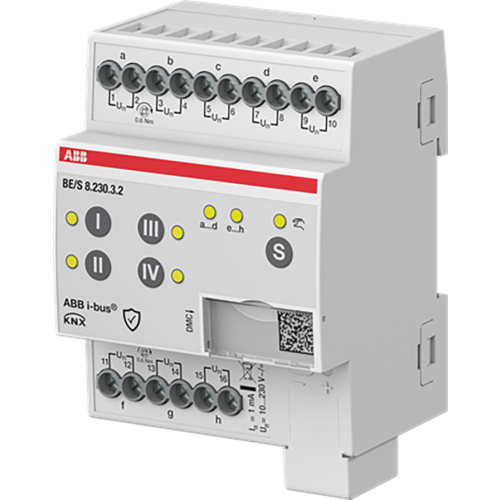 ABB Busch-Jaeger Binaire ingang 8-voudig, 10-230 V handmatige bediening, DIN-rail. - 9paa00000198306 - 20087888