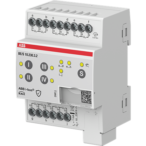 ABB Busch-Jaeger Binaire ingang 10-voudig, 10-230 V handmatige bediening, DIN-rail. - 9paa00000198309 - 20087889