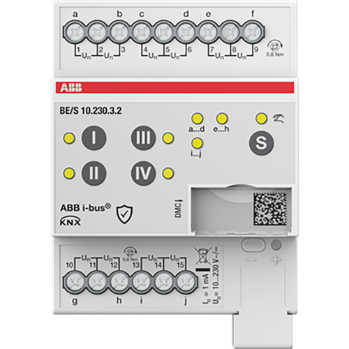 ABB Busch-Jaeger Binaire ingang 10-voudig, 10-230 V handmatige bediening, DIN-rail. - 9paa00000198310 - 20087889