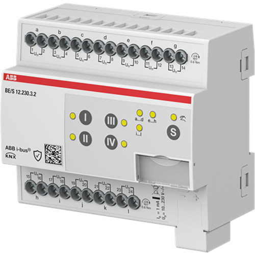 ABB Busch-Jaeger Binaire ingang, 12-voudig, 10-230 V handmatige bediening, DIN-rail. - 9paa00000198312 - 20087890