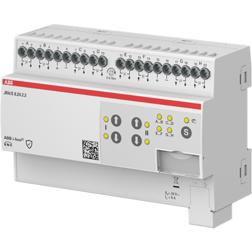 ABB Busch-Jaeger Jaloezie- en rolluikactuator 8-f, 24 V DC, Man Op handmatige bediening - 9paa00000198357 - 20087905