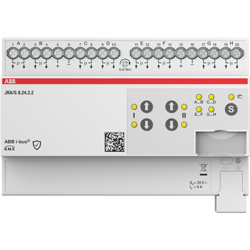 ABB Busch-Jaeger Jaloezie- en rolluikactuator 8-f, 24 V DC, Man Op handmatige bediening - 9paa00000198358 - 20087905