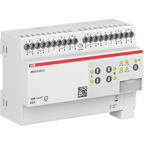 ABB Busch-Jaeger Jaloezie- en rolluikactuator 8-f, 24 V DC, Man Op handmatige bediening - 9paa00000198359 - 20087905