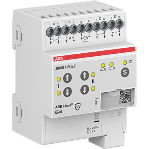 ABB Busch-Jaeger Jaloezie- en rolluikactuator Travel Det, 4-f, 24 V DC, Man Op handmati - 9paa00000198362 - 20087906