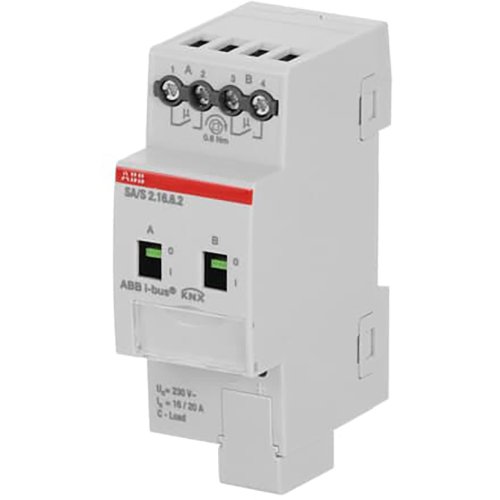 ABB Busch-Jaeger Schakel aktor, professioneel KNX 2-voudig 16 ampere, energiefunctie - 9paa00000201719 - 20087877