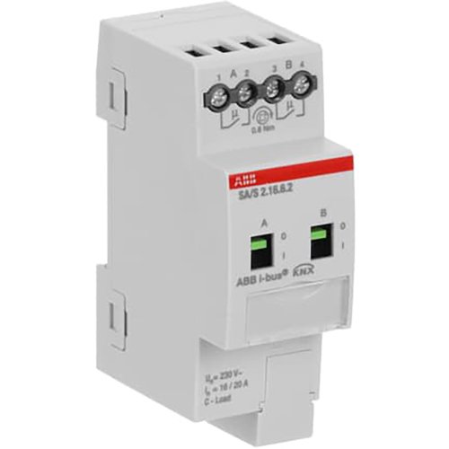 ABB Busch-Jaeger Schakel aktor, professioneel KNX 2-voudig 16 ampere, energiefunctie - 9paa00000201720 - 20087877