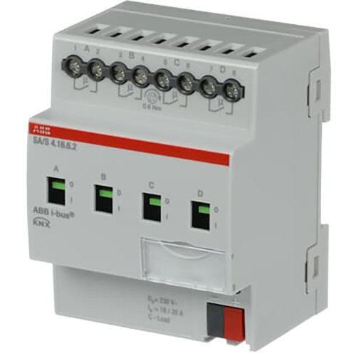 ABB Busch-Jaeger Schakel aktor, professioneel KNX 4-voudig 16 ampere, energiefunctie - 9paa00000201722 - 20087878