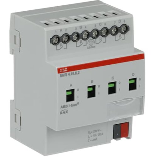 ABB Busch-Jaeger Schakel aktor, professioneel KNX 4-voudig 16 ampere, energiefunctie - 9paa00000201723 - 20087878