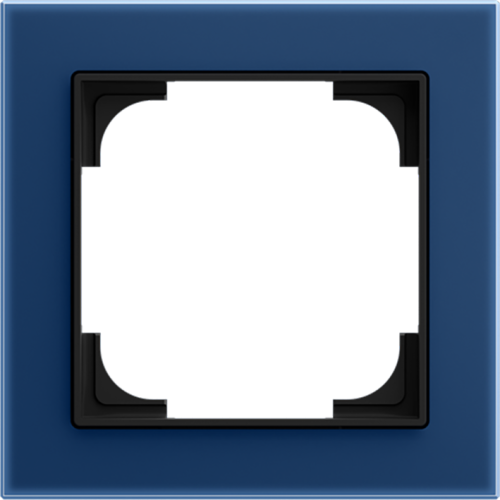 ABB Busch-Jaeger afdekraam 1-voudig art-glas blauw - 9paa00000204063 - 20196814