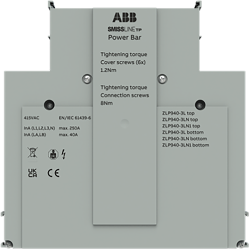 ABB Componenten ZLSP940-3LN SMISSLINE  inkomende panassemblage steekkoppelbare busbart - 9paa00000204069 - 20112860