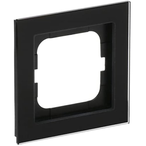 ABB Busch-Jaeger afdekraam 1v ax-glas zwart - 9paa00000209899 - 20089691