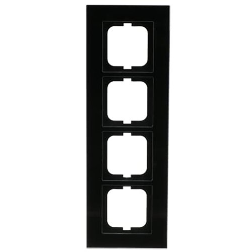 ABB Busch-Jaeger afdekraam 4v c-glas zwart - 9paa00000211796 - 20089482