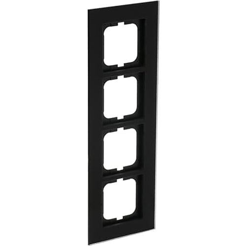 ABB Busch-Jaeger afdekraam 4v c-glas zwart - 9paa00000211798 - 20089482
