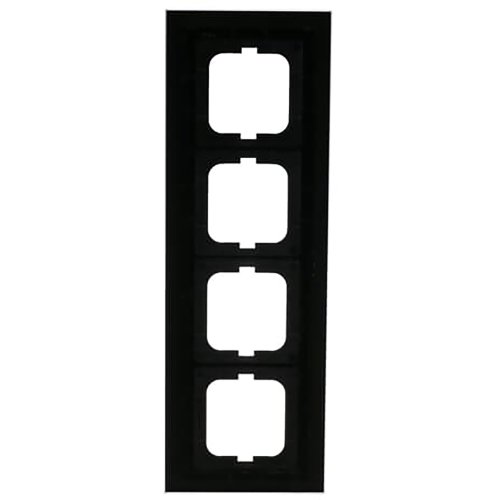 ABB Busch-Jaeger afdekraam 4v c-glas zwart - 9paa00000211799 - 20089482