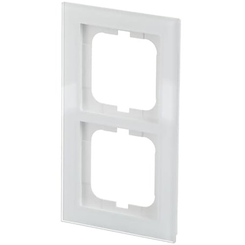 ABB Busch-Jaeger afdekraam 2v ax-witglas - 9paa00000211833 - 20089569