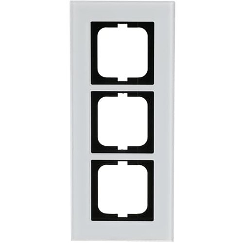 ABB Busch-Jaeger afdekraam 3v s-witglas - 9paa00000211852 - 20089575
