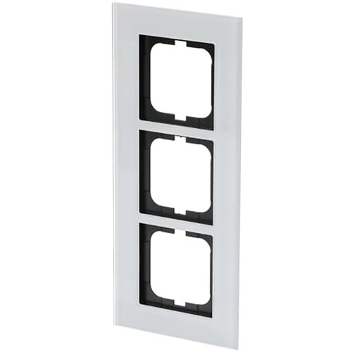 ABB Busch-Jaeger afdekraam 3v s-witglas - 9paa00000211853 - 20089575