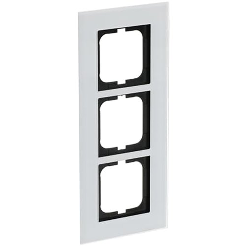 ABB Busch-Jaeger afdekraam 3v s-witglas - 9paa00000211854 - 20089575