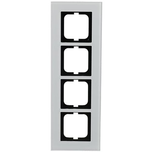 ABB Busch-Jaeger afdekraam 4v s-witglas - 9paa00000211856 - 20089576