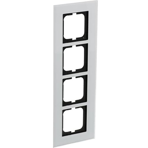 ABB Busch-Jaeger afdekraam 4v s-witglas - 9paa00000211858 - 20089576