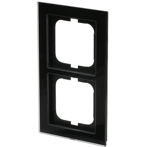 ABB Busch-Jaeger afdekraam 2v ax-glas zwart - 9paa00000211997 - 20089692