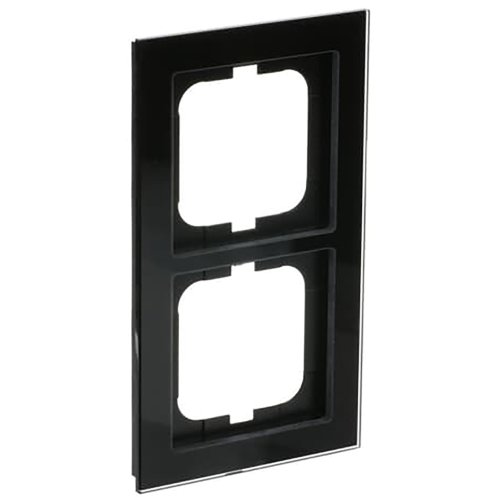 ABB Busch-Jaeger afdekraam 2v ax-glas zwart - 9paa00000211998 - 20089692
